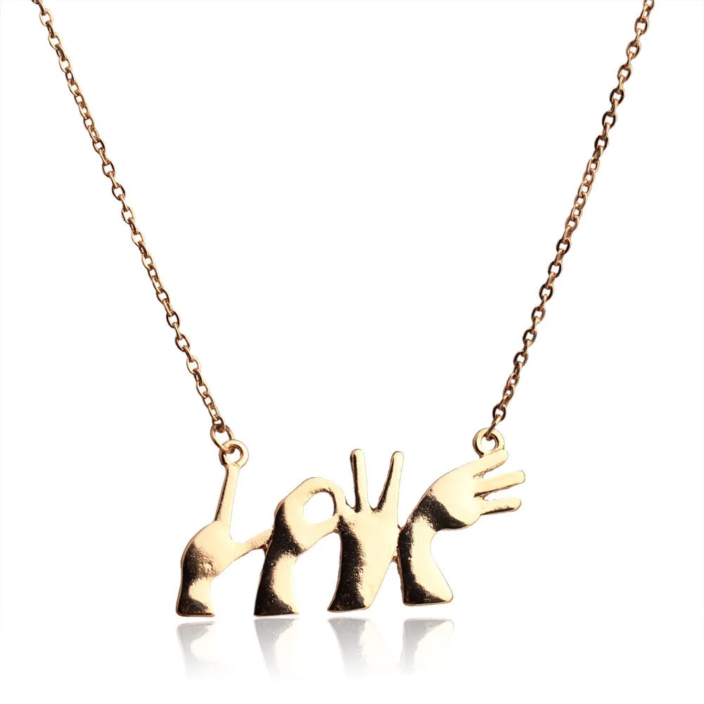 

Europe And America Accessories Hiphop Hip Hop Cool Gesture Modeling Necklace Punk Street Snap Short Choker