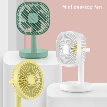 

Mini Portable USB Charging Fan Rotating Handheld Desktop Cooling Fan Cooler Mobile Phone Holder Supplies For Household Office