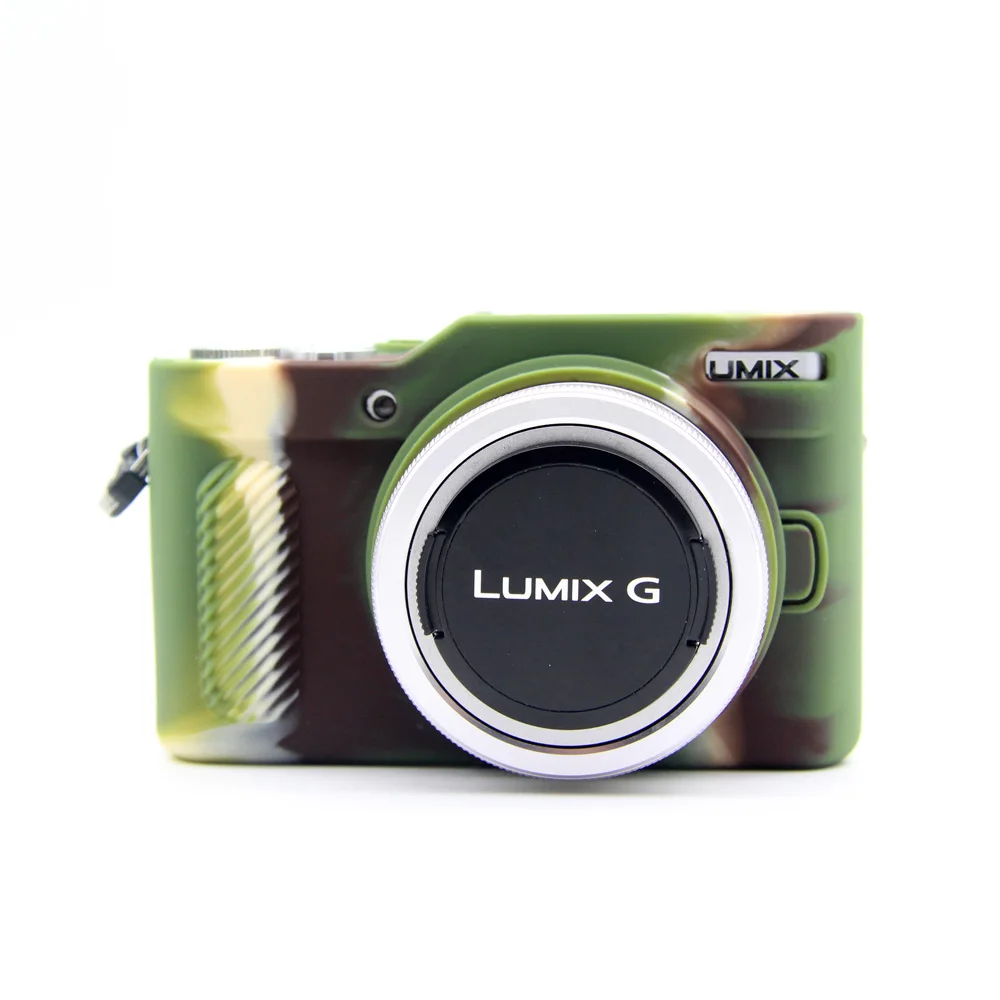 Camouflage Мягкий силиконовый резиновый чехол, защитная рамка для Panasonic Lumix DC GF10 GF90 - Цвет: Camouflage