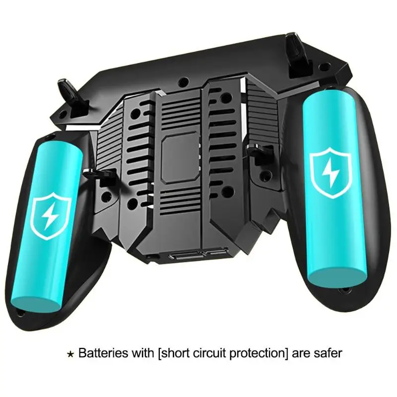 AK77 PUBG Controller Helper Mobile Phone Radiator Six Fingers Linkage Game Button Physical Compress