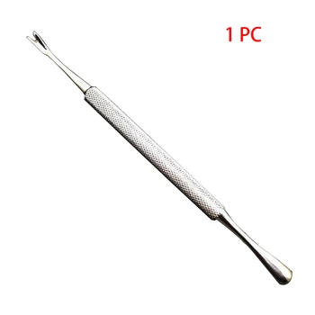 Günstig Trimmer Häutchen Pusher-Tool Reiniger Salon Toten Haut Entfernen Pediküre Löffel Maniküre Pflege Edelstahl Nail Art Doppel Kopf