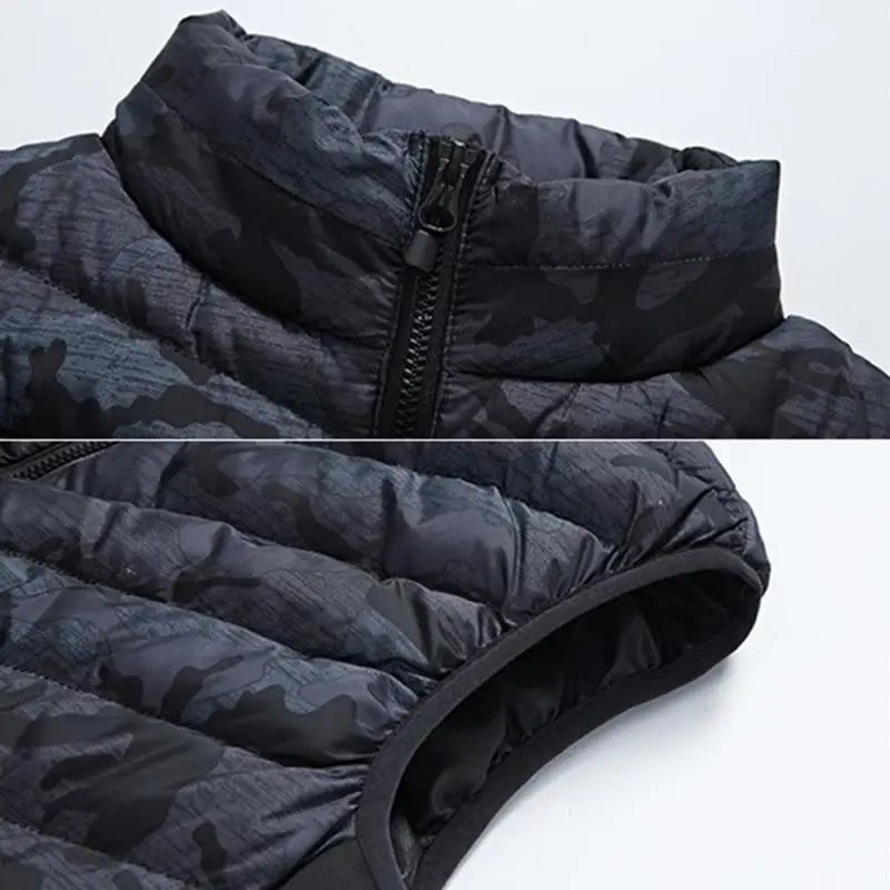 Модернизированный мужской женский наружный USB Инфракрасный нагревательный жилет куртка зимняя из углеродного волокна Электрический тепловой жилет