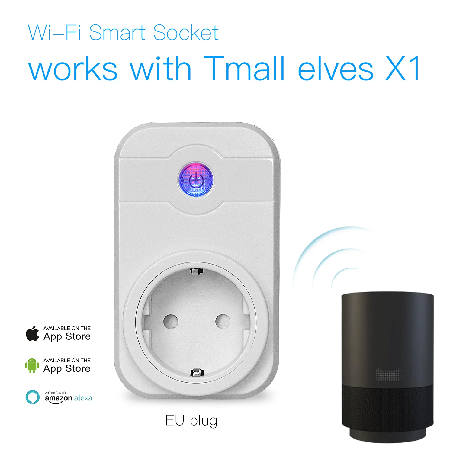 EU Умная розетка Wi-Fi Alexa Echo, переключатель синхронизации, розетка EU/AU/US/UK, умная розетка, поддержка Tuya Graffiti - Комплект: EU