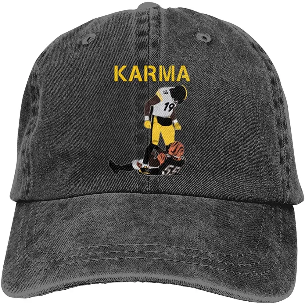 Мужская и женская хлопковая шляпа Steelers Karma Juju Smith-Schuster Vontaze Burfict, ковбойская шляпа, бейсболки