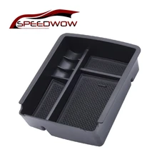 SPEEDWOW автомобильный центральный подлокотник коробка для хранения Контейнер держатель лоток подлокотник контейнер коробка для Volkswagen VW Golf 7 MK7 VII 14-16