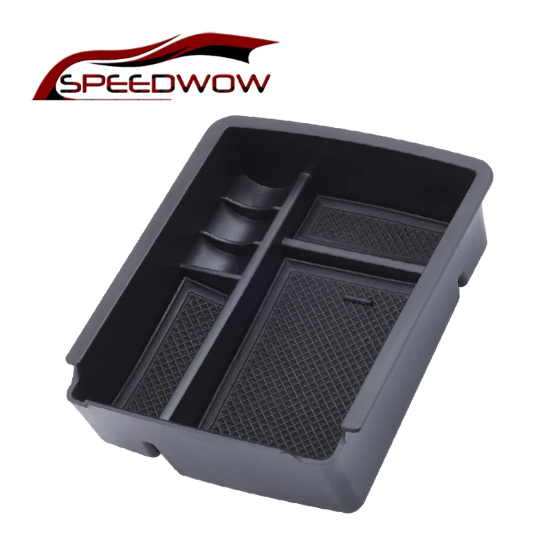 

SPEEDWOW Car Central Armrest Storage Box Container Holder Tray Armrest Container Box For Volkswagen VW Golf 7 MK7 VII 14-16