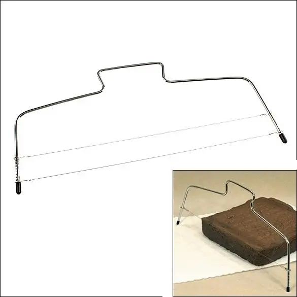 Stainless Steel Adjustable Wire Cake Cutter Slicer Kitchen Accessories Bakeware Leveler Bread Knife Baking Pastry Tools