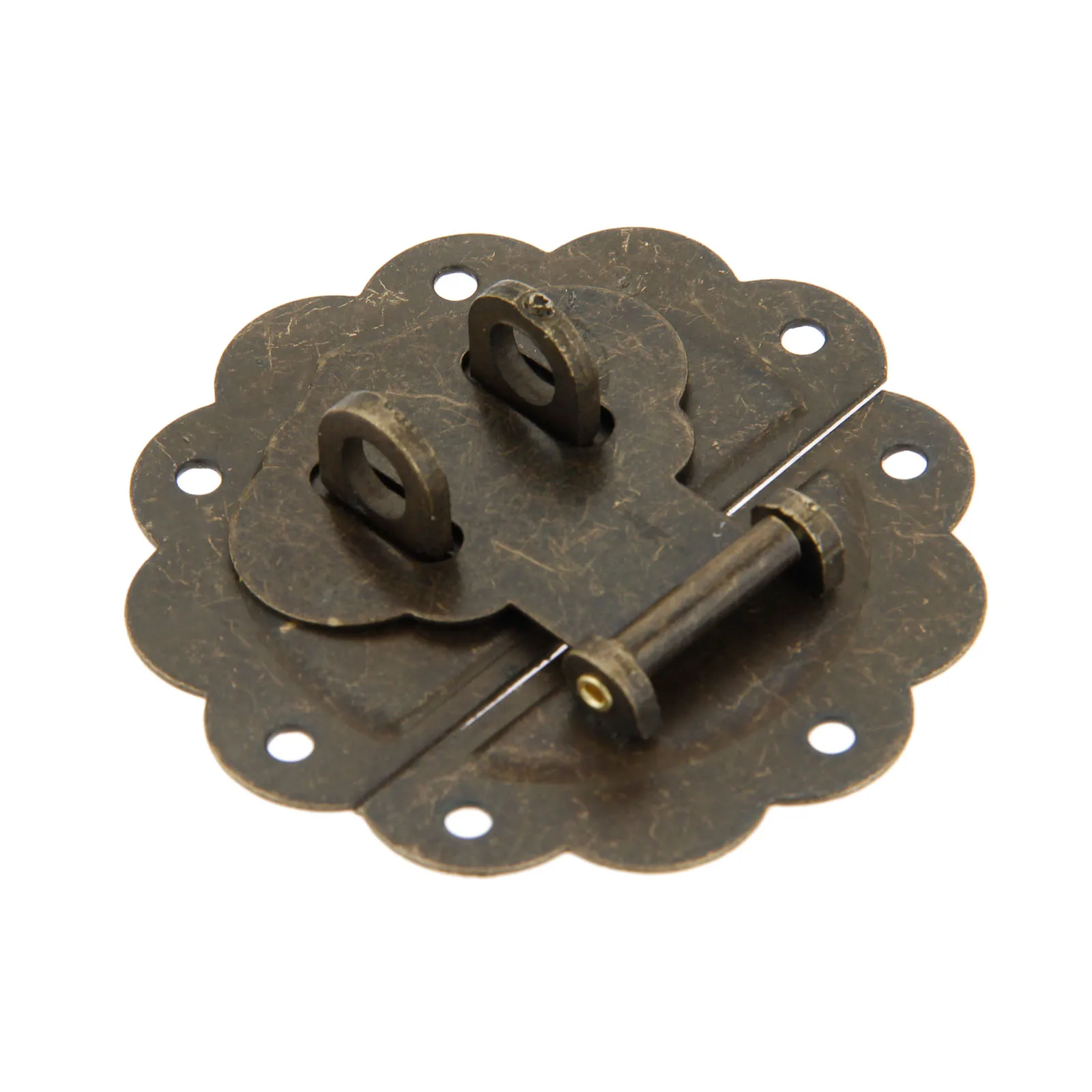Serrure - barillet,lot de 4 fermoirs à loquet en Bronze Antique