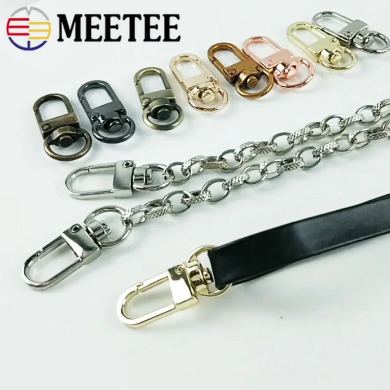 Meetee 20/50 шт 10 мм металлическая пряжка для собак на весну в виде спускового крючка