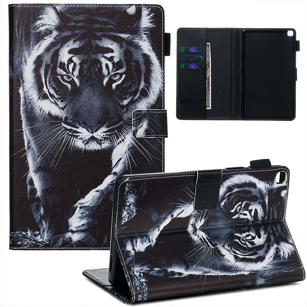 Case Кожаный чехол для samsung Galaxy Tab A 8,0 SM-T290 SM-T295 чехол для Galaxy Tab A 8,0 T290 T295 Чехол+ пленка+ ручка - Цвет: Case