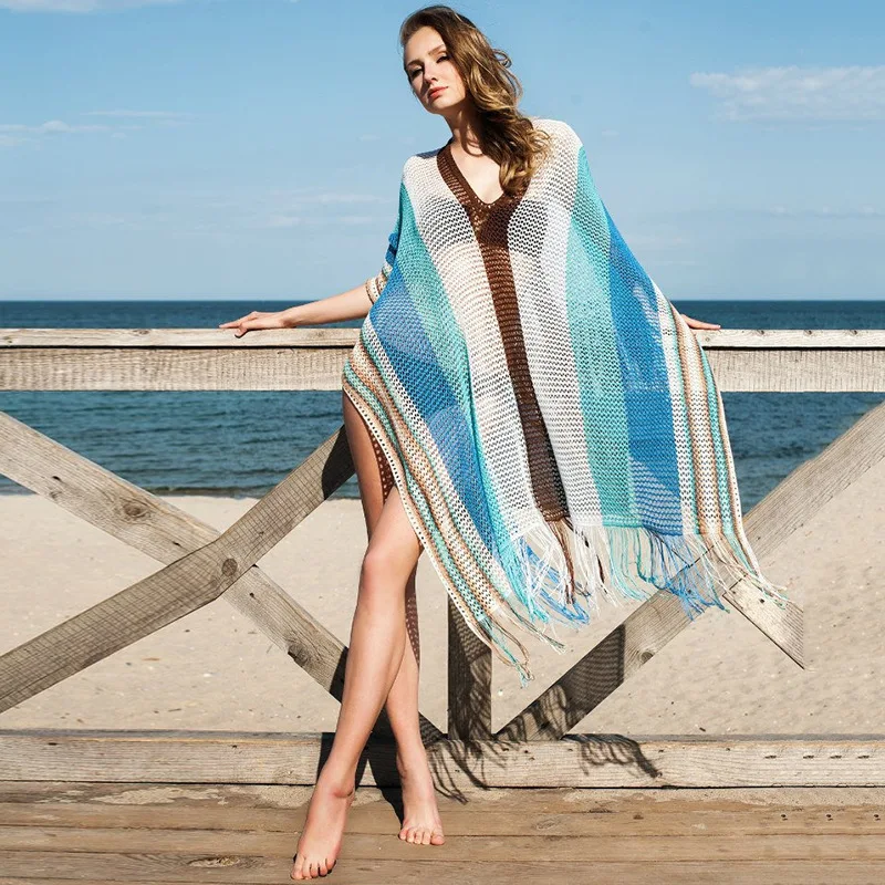 

Swimwear Women Cover Up Plus Size Tunic Beach Dress Kaftan Cape Female Ups Pareo Beachwear Dresses Sarong Outings Bikini Outlet