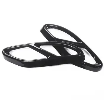 

Top Quality For Mercedes Benz GLC A B C EClass W205 Coupe W213 W176 W246 2016-17 Car Accessory AMG Exhaust Cover Trim 304 Stee