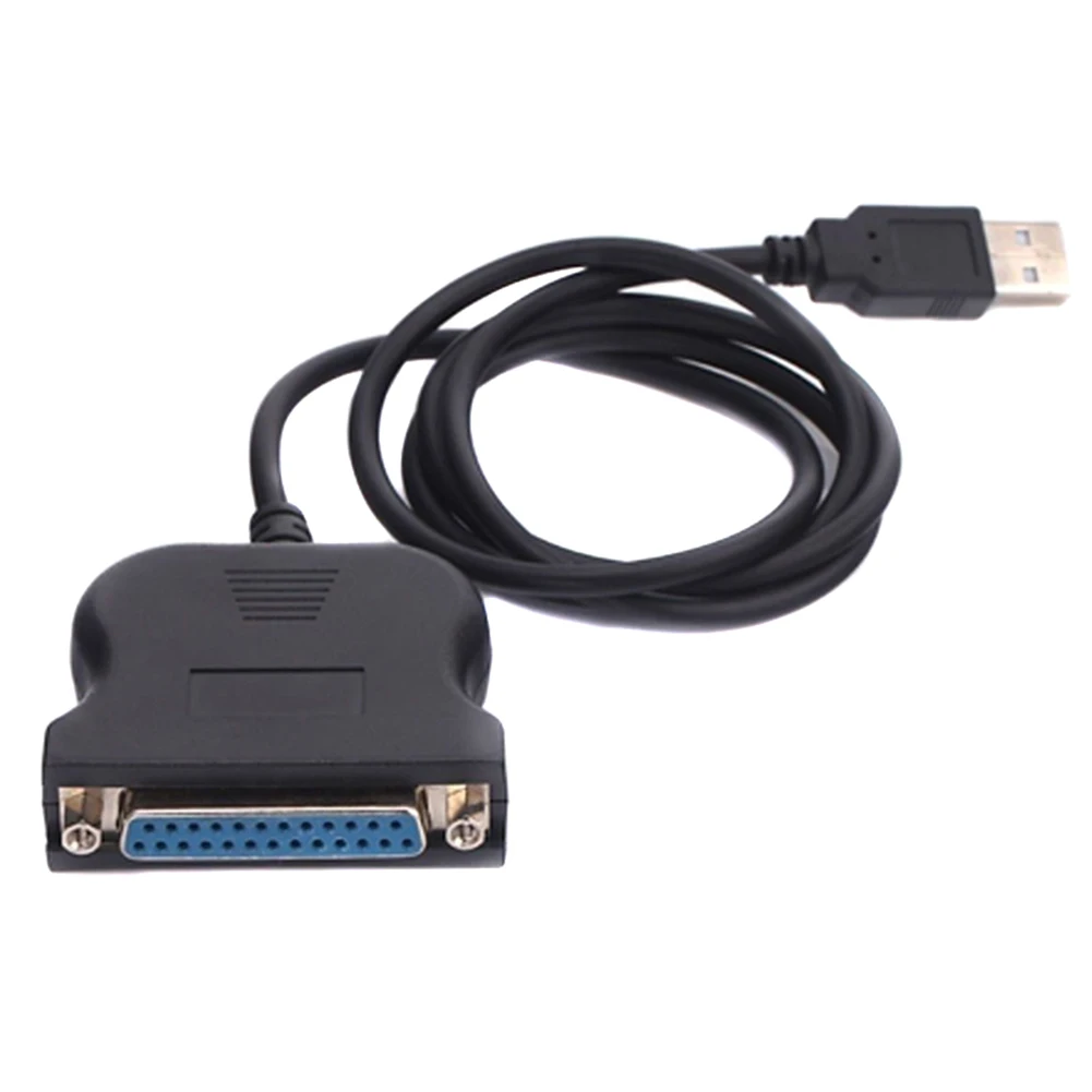 Кабель-адаптер USB штекер 25 Pin женский параллельный порт принтер практичный