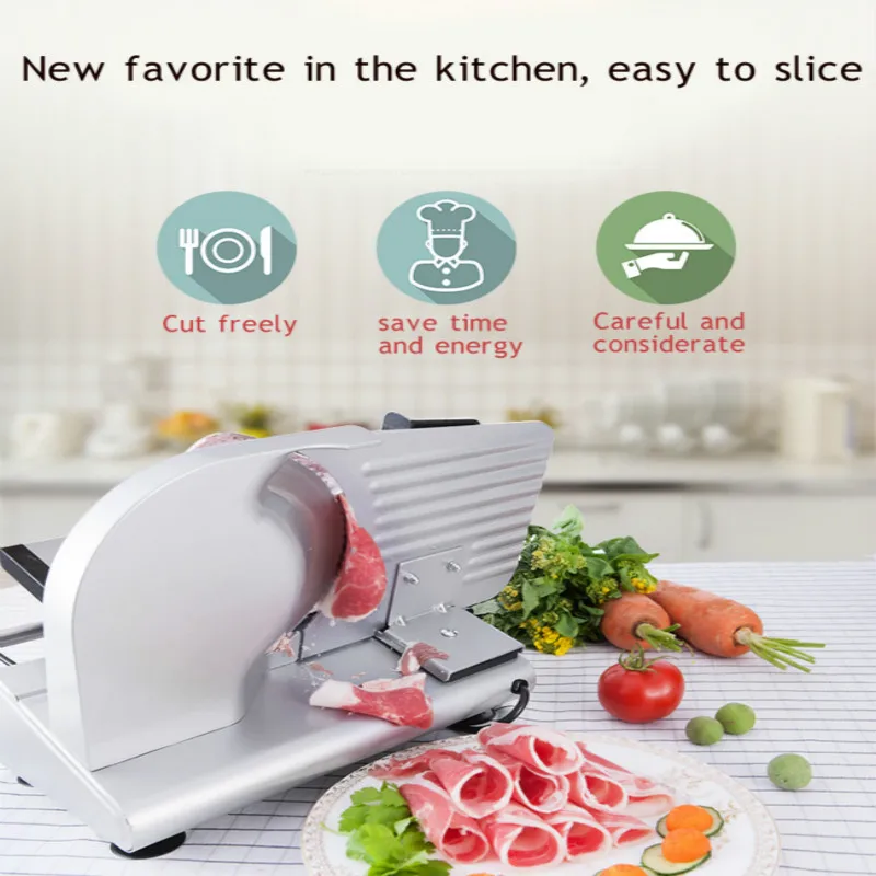 

2019 200W Electric Slicer Meat Slicer Household Desktop Lamb Slice Vegetables Bread Hot Pot Ham Meat Machine