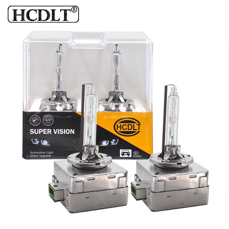 HCDLT 2PCS OEM Quality 55W D1S HID Xenon Lamp Bulbs 4300K 5000K 6000K 8000K Car Headlight Lamps 35W D3S Auto Replacement HID Lights (2)