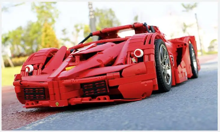 13085 форма King MOC Technic серия RC автомобиль супер гоночный автомобиль 1:8 модель дистанционного управления Строительный блок кирпичные игрушки подарок для детей