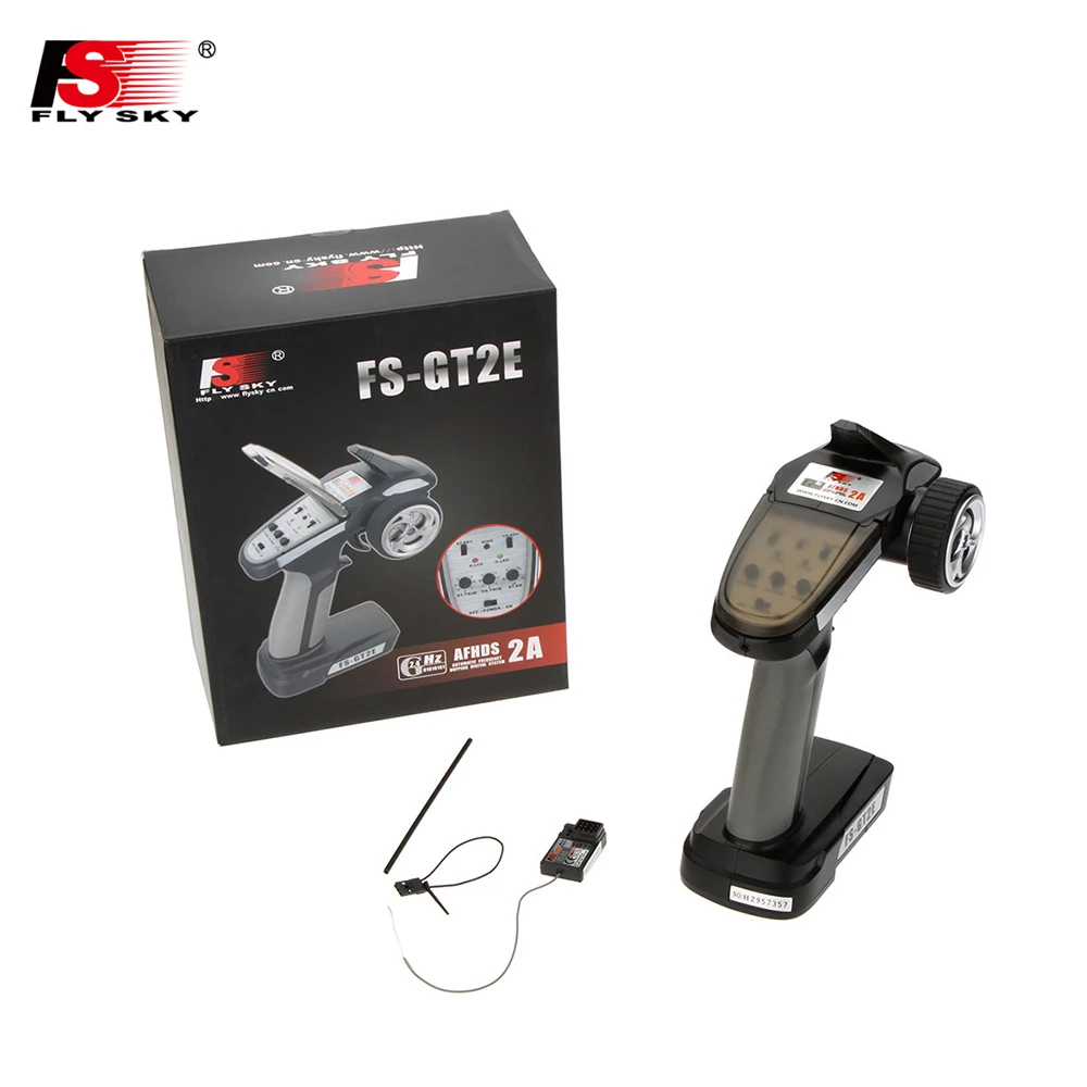 1pcs New Original Flysky Fs Gt2e Afhds 2a 2 4g 2ch Radio System Transmitter For Rc Car Boat With Fs A3 Receiver With Gift Box Parts Accessories Aliexpress