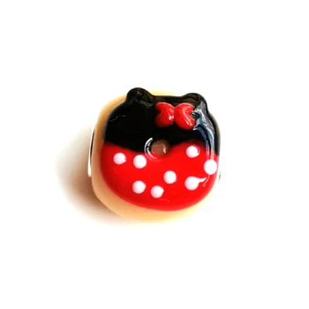 

Emith Fla 925 Sterling Silver Large Hole Charm Beads Donuts Murano Glass Beads Fit For Brand Bracelet Jewelry Makings