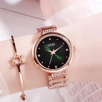 

HobbyLane Women Bling Starry Dial Stainless Steel Waterproof Knot Bracelet Watch for Casual Office