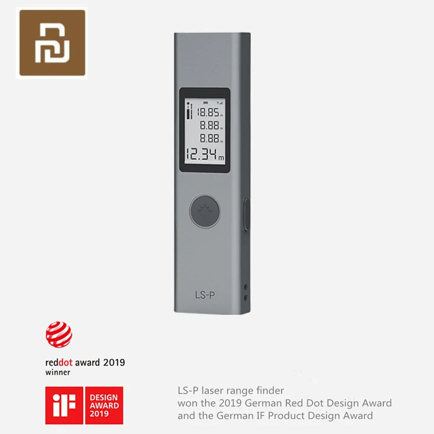 Оригинальный лазерный дальномер Youpin Tuka 40 м портативный с USB зарядным устройством