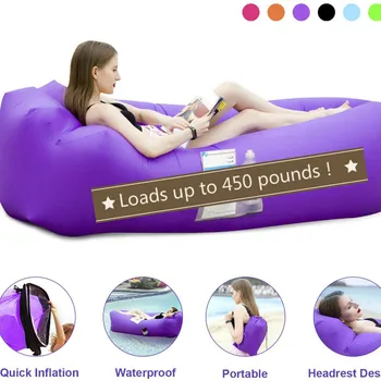 

Tool Free Inflatable Sofa Rapid Inflation Lounger Air Hammock Down Sleeping Bag Air Bed Portable Car Seat Mattress Dropshipping