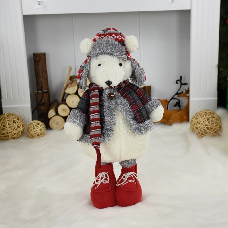 Natal куклы мышки adornos de navidad Рождественская фигурка медведь рождественские украшения для дома Счастливого Рождества подарок на год для детей