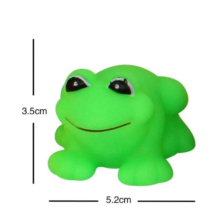 BB игрушки для купания детский душ вода резиновая утка черепаха курица лягушка для маленьких детей день рождения Классический подарок игрушка для мальчиков и девочек - Цвет: frog