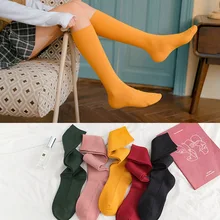 Harajuku, Осень-зима, модные сексуальные женские носки ниже колена, универсальные вязаные носки, забавные носки для девочек, Skarpetki, носки высшего качества