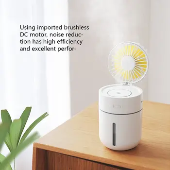 

Dual Use Mini Humidifying fan 400ml Water Box Rechargeable Desktop Cooler T9 Magic Summer Cooling Tool