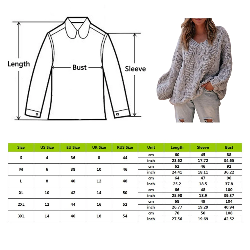 OEAK Women Sweaters Warm Pullover And Jumpers V-neck Pullover Twist Pull Jumpers Autumn Knitted Sweaters Christmas