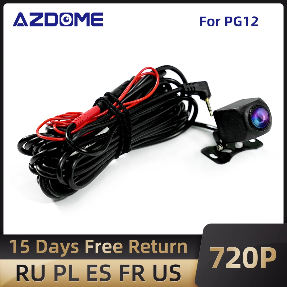 Автомобильная камера заднего вида AZDOME 720P для PG12 Автомобильный видеорегистратор