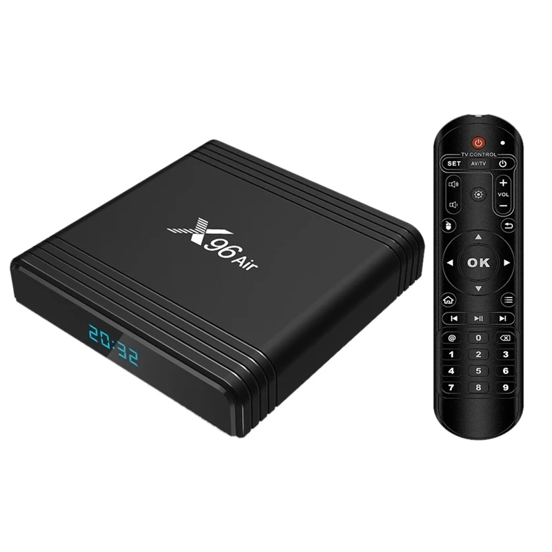 X96 Air Smart tv Box Android 9,0 8K декодирование видео Amlogic S905X3 2 ГБ/16 ГБ UHD 4K медиаплеер 2,4G WiFi BT4.0 100M LAN