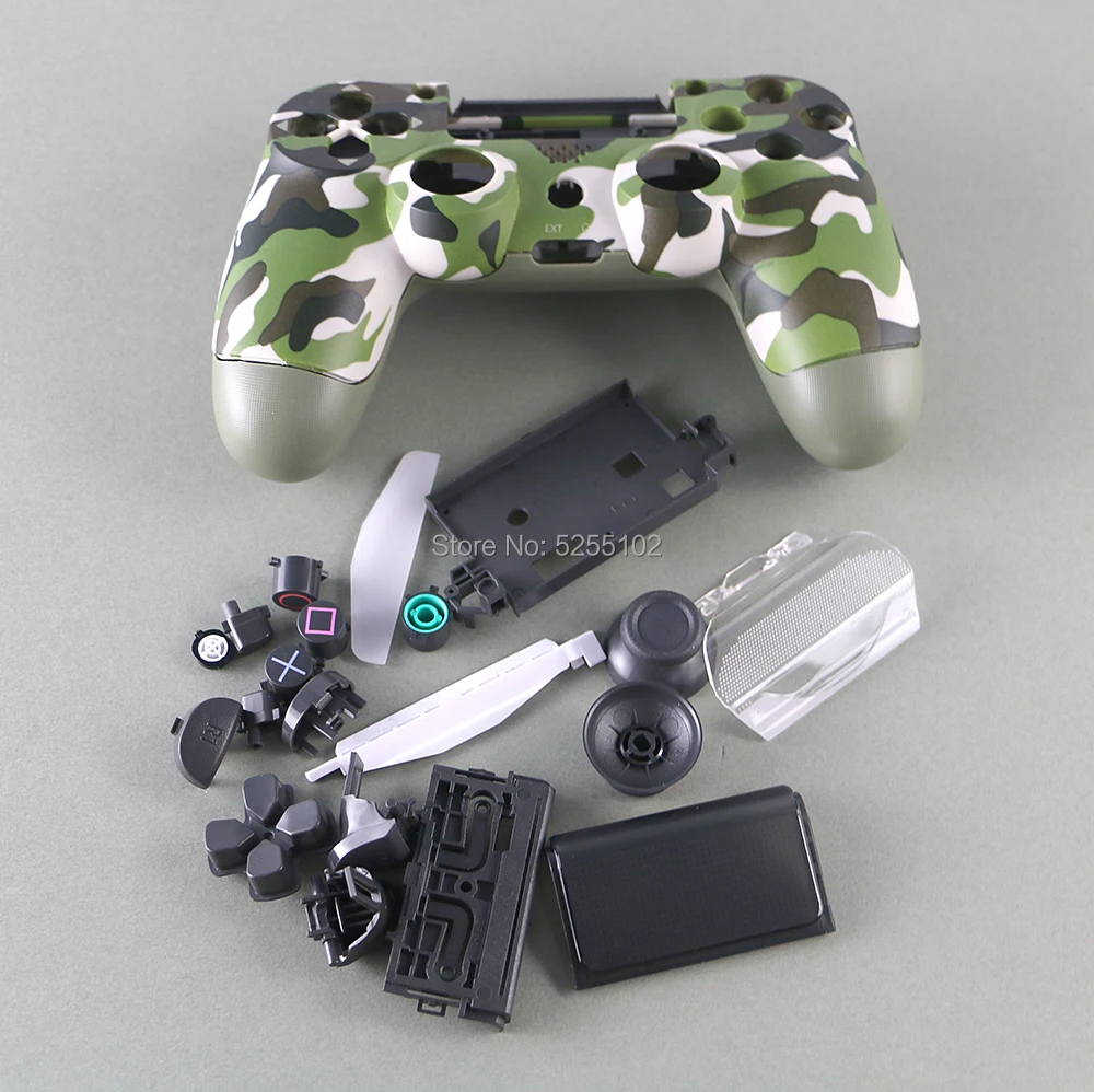 Камуфляжный чехол с полным корпусом набор кнопок для Playstation 4 Dualshock PS4 Pro Slim JDM JDS 040