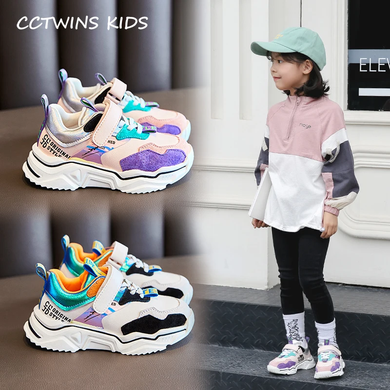 CCTWINS/детская обувь; коллекция года; сезон осень; модная дышащая обувь из натуральной кожи для девочек; кроссовки для мальчиков; Детские повседневные кроссовки; FS2992