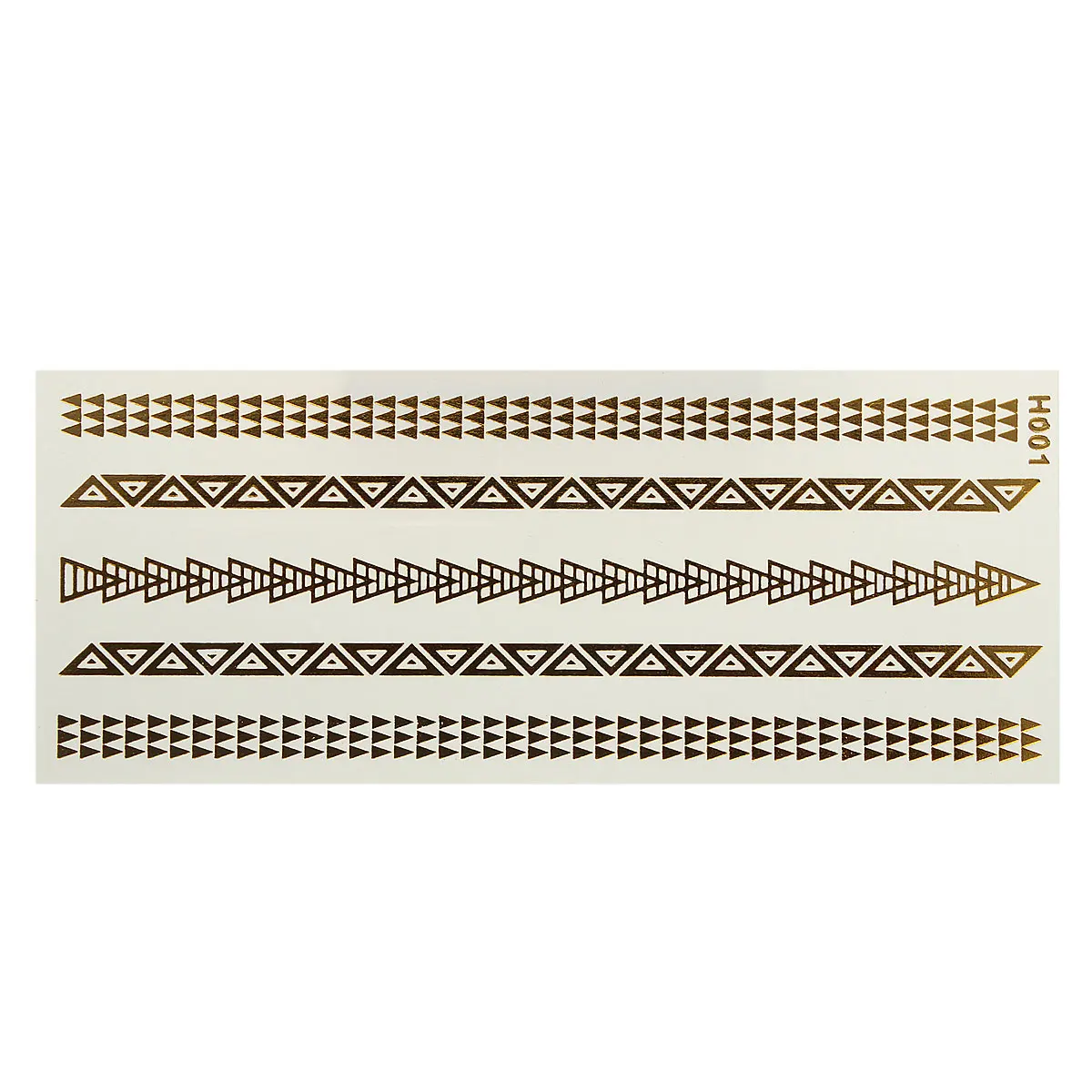 Temporary Tattoos Metallic Tattoo Gold Silver Black Flash Flash Inspired sheet