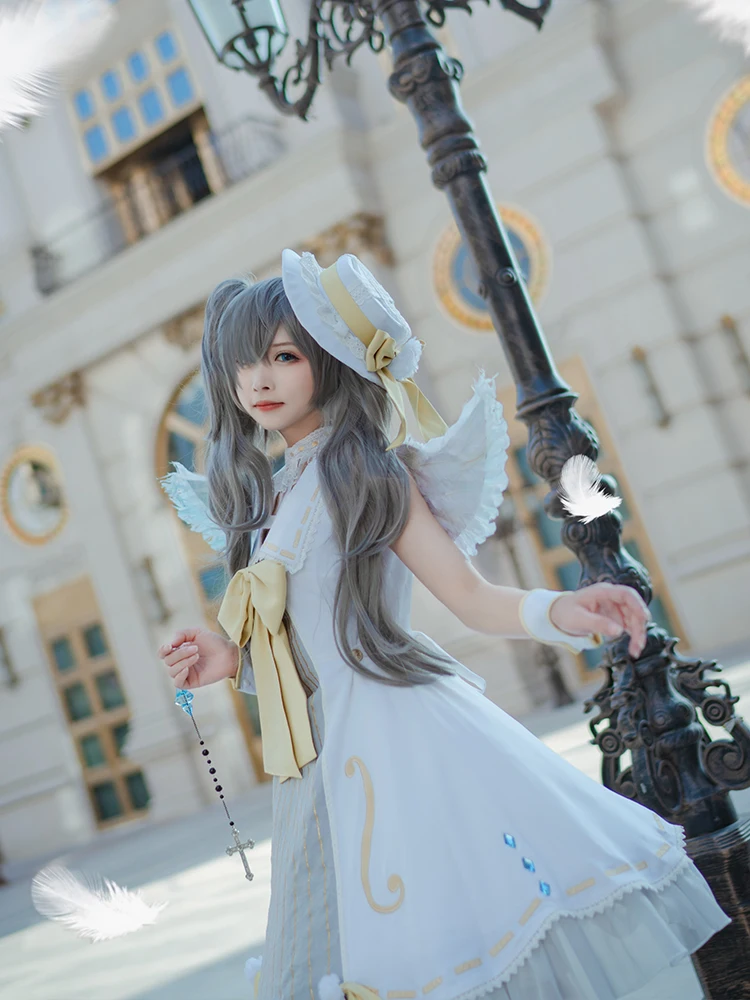 Kuroshitsuji Ciel Phantomhive платье лолиты Повседневная Одежда Косплей Костюм Хэллоуин Униформа крылья размеры s, m, l