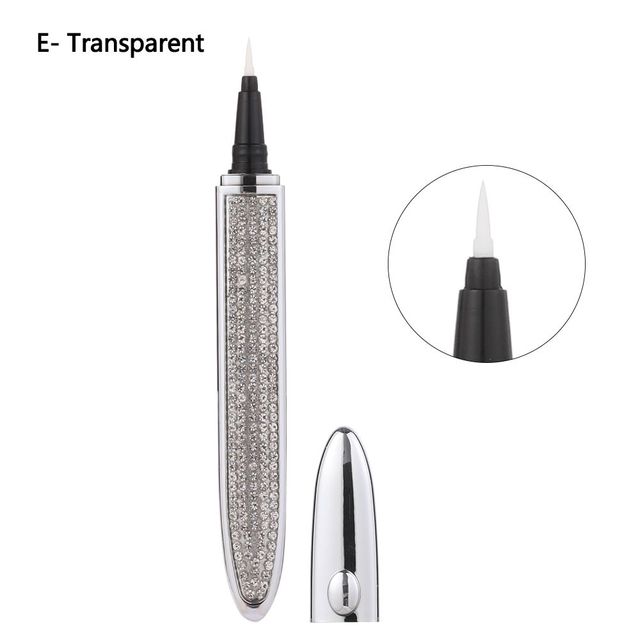 2 In 1 Magic Lash Liner Glue Pen Non Magnetic No Glue Liquid Eyeliner Waterproof Long Lasting Fast Dry Eye Makeup