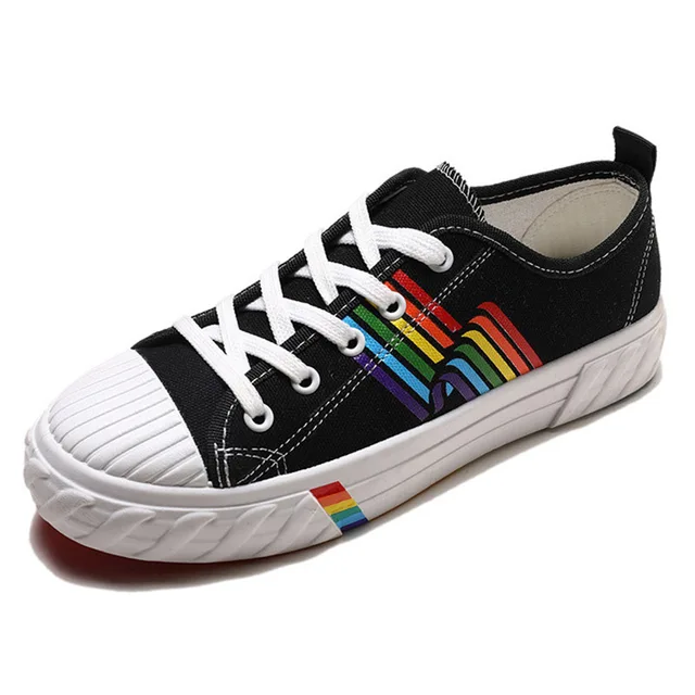 rainbow skate shoes