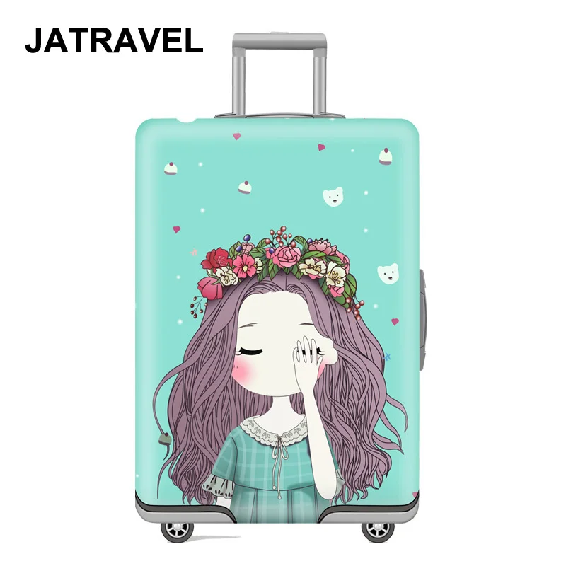 JATRAVEL маленькая девочка путешествия багаж защитный Чехол чемодан чехол Аксессуары для путешествий эластичная крышка багажного отделения