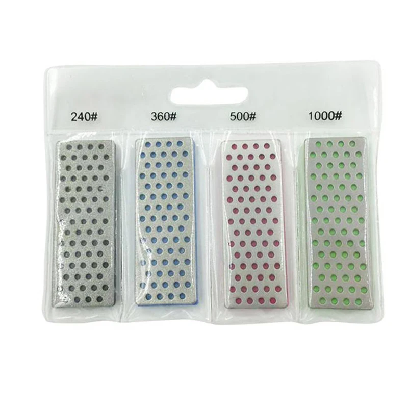 4 Pcs Set Professional Knife Sharpener Wear Resistant High Quality Ski Edges Skiing Accessories Portable Sharpener Honing Stone