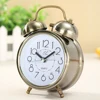 Vintage Retro Alarm Clock Silent Pointer Clocks Round Number Dual Bell Loud Alarm Clock Bedside Night Light Home Decor DROPSHIP 4
