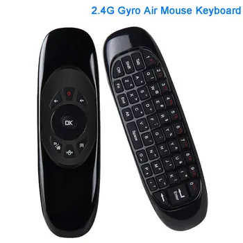 

C120 6 Axes Gyroscope 2.4G Air Mouse Wireless Keyboard Mouse Remote Control Voice Control for TV BOX Computer English Version