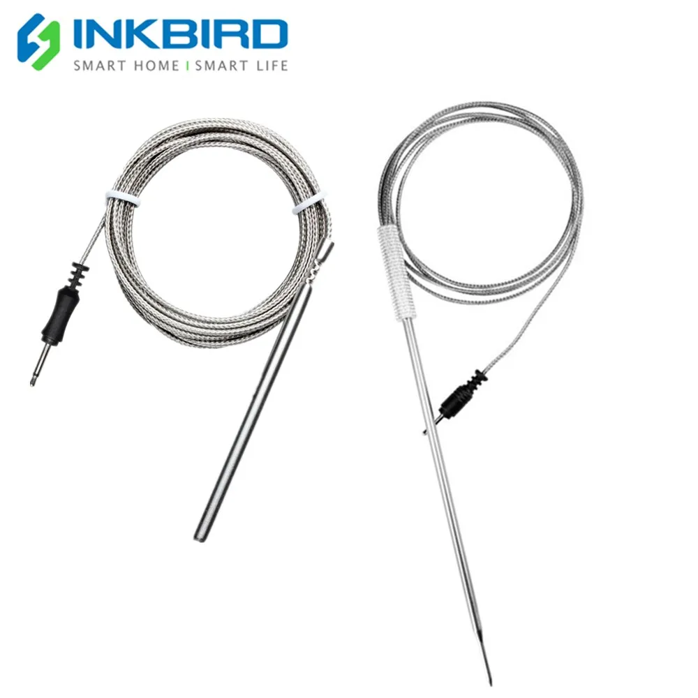 Inkbird Пищевая печь для приготовления мяса, барбекю, зонд из нержавеющей стали для беспроводного барбекю, термометр, печь, зонд для мяса, только для IBT-6XS/IBT-4XS