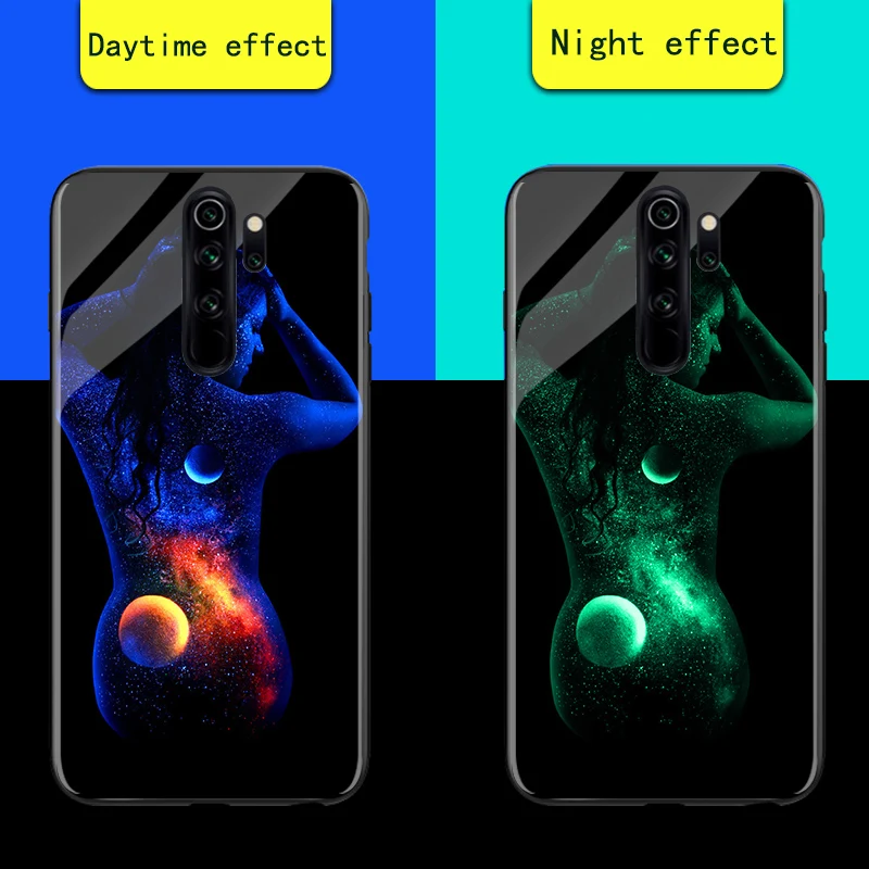 Сексуальный женский чехол в виде светящегося стекла для Xiaomi Redmi 7 8 K20 Pro 7A 8A Роскошная светящаяся задняя крышка для Redmi Note 7 8 Pro - Цвет: 03