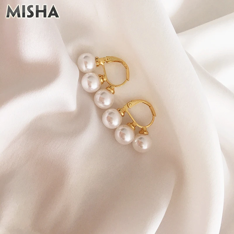 MISHA, новинка, серьги для женщин, натуральный жемчуг, серьги-кольца, лаконичные ювелирные изделия, серьги для девушек, подарки для девушек