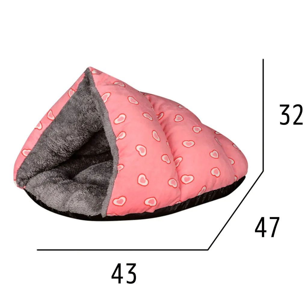 Новые модные мягкие флисовые кровати для собак, зимний теплый коврик для питомцев С Подогревом, маленькая собака, щенок, питомник, домик для кошек, спальный мешок, гнездо, пещера