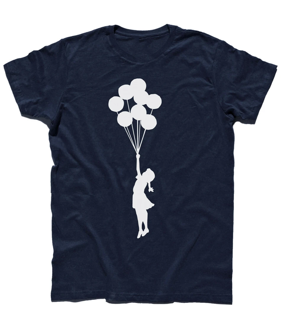 Мужская футболка с банксами шар для девочки 2 в форме сердца баллон уличный стиль