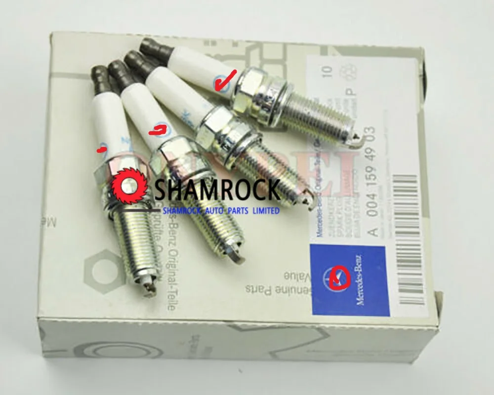 NNGK Teile лазер двойной Платиновый Свеча зажигания NNGK PLKR7A 4288/A0041594903 для Mmercedes-Bbenz C230 C280 CLK550 E300 GLK350