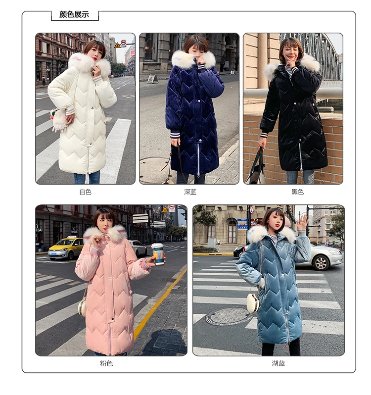 Европейский стиль, одежда для хлеба, длинное толстое хлопковое Стеганое пальто, женская теплая пуховая парка, пальто размера плюс, зимняя женская куртка
