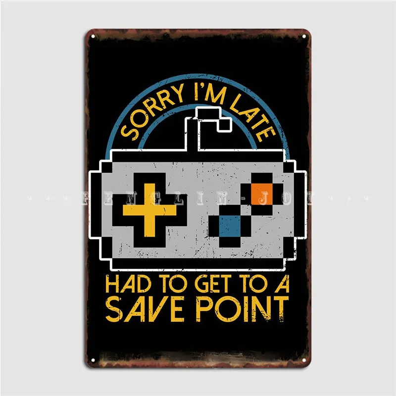 

Sorry Im Late Metal Sign Club Home Vintage Wall Decor Living Room Tin Sign Poster